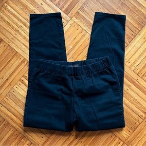 MU (Makers USA) Black Elastic Waist Pull On Easy Pant